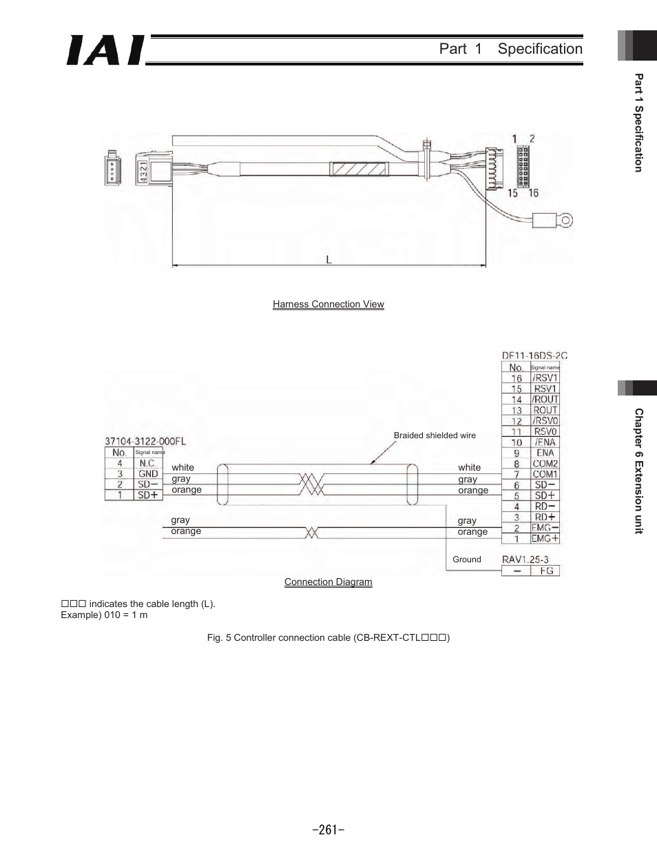 Part 1 specification | IAI America REXT User Manual | Page 261 / 443