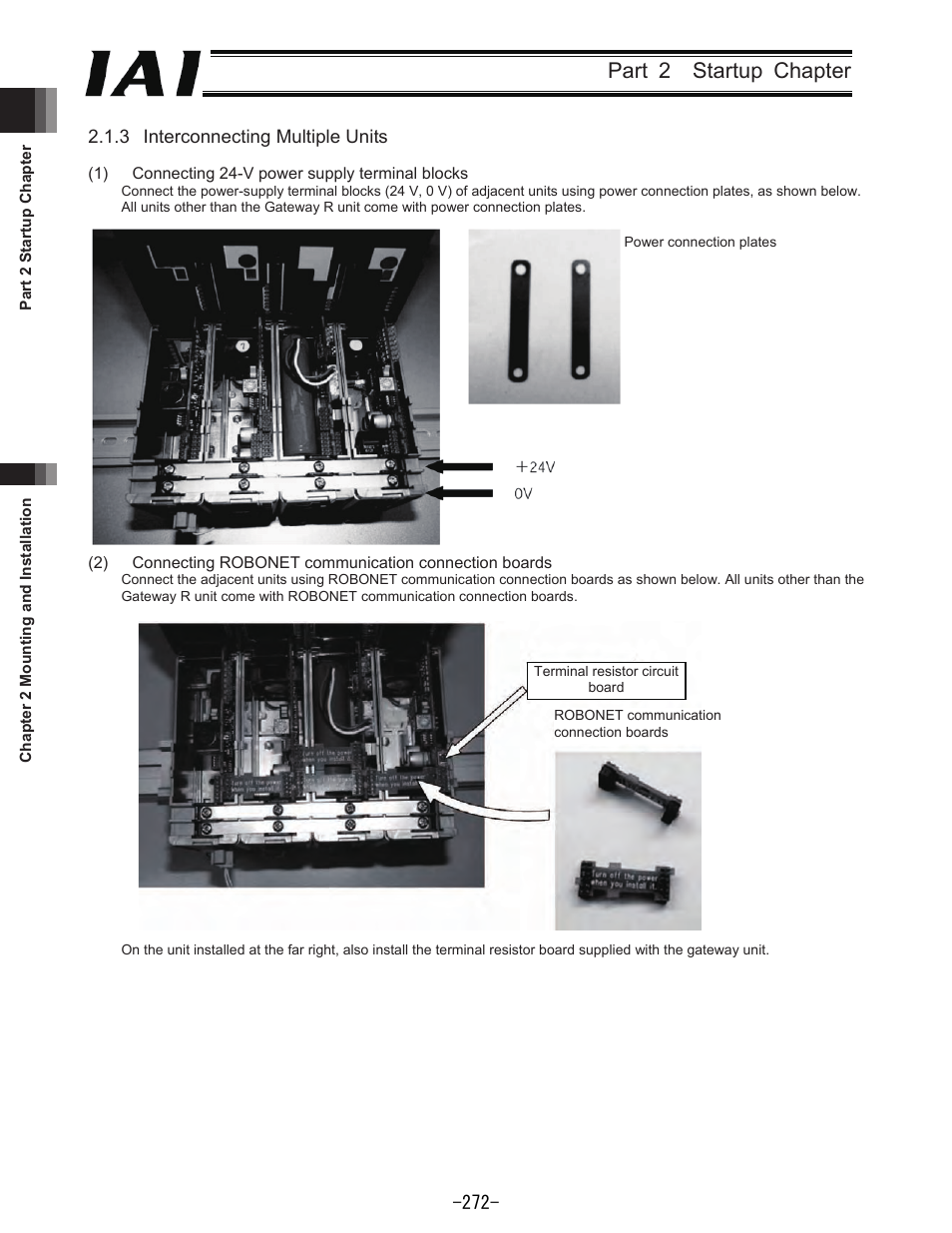 Part 2 startup chapter | IAI America REXT User Manual | Page 272 / 443