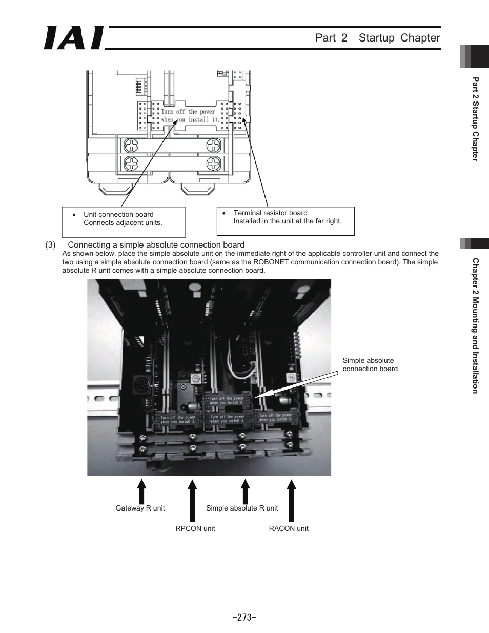 Part 2 startup chapter | IAI America REXT User Manual | Page 273 / 443