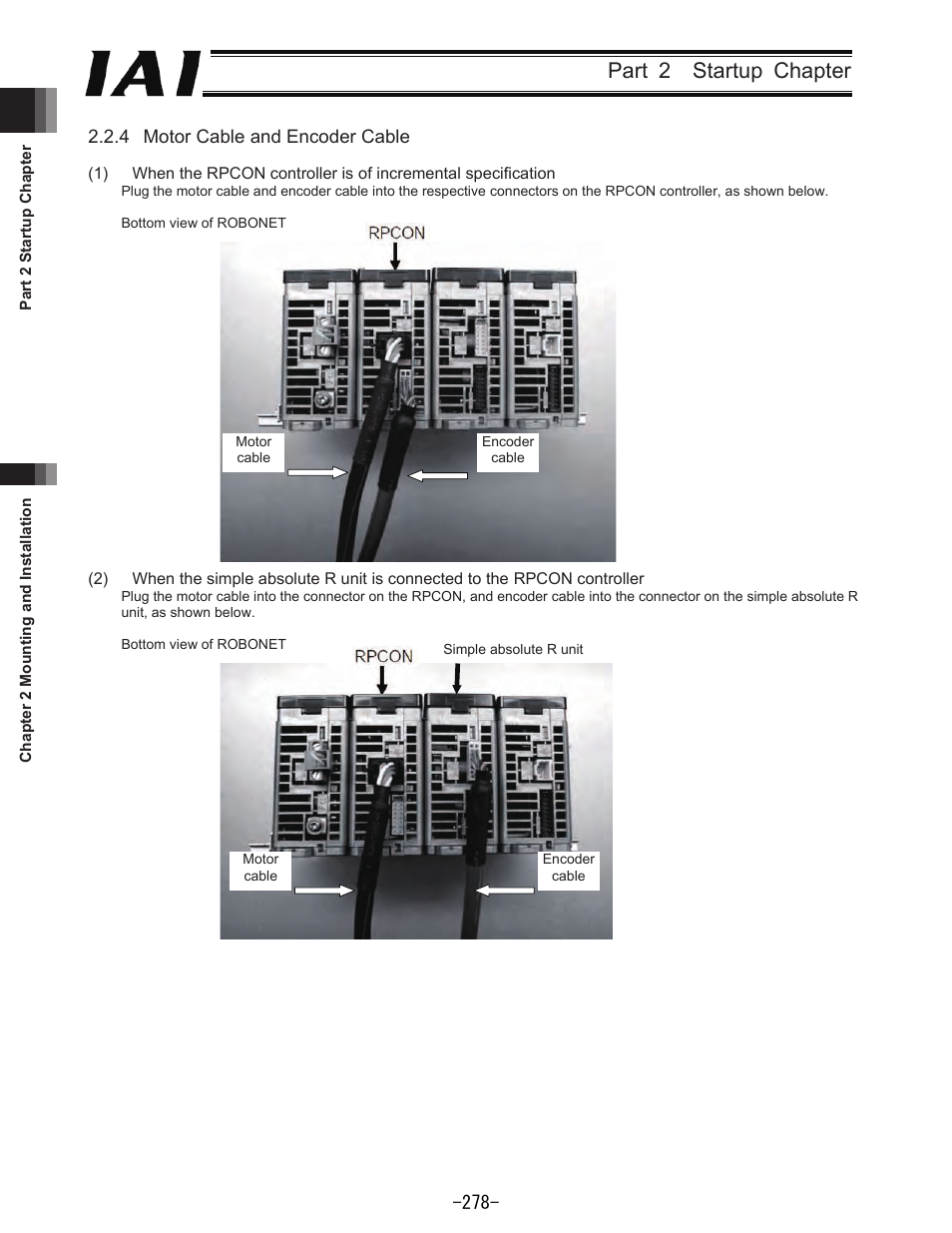Part 2 startup chapter | IAI America REXT User Manual | Page 278 / 443