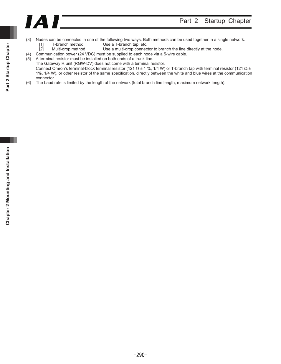 Part 2 startup chapter | IAI America REXT User Manual | Page 290 / 443