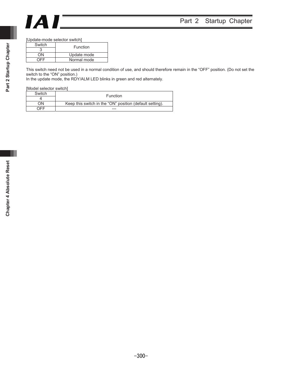 Part 2 startup chapter | IAI America REXT User Manual | Page 300 / 443