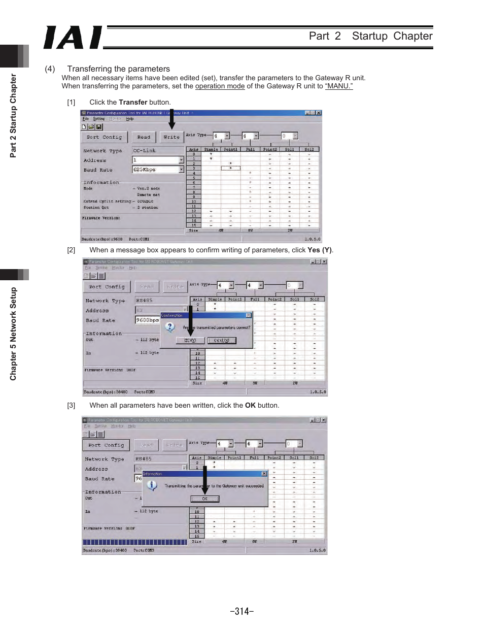 Part 2 startup chapter | IAI America REXT User Manual | Page 314 / 443