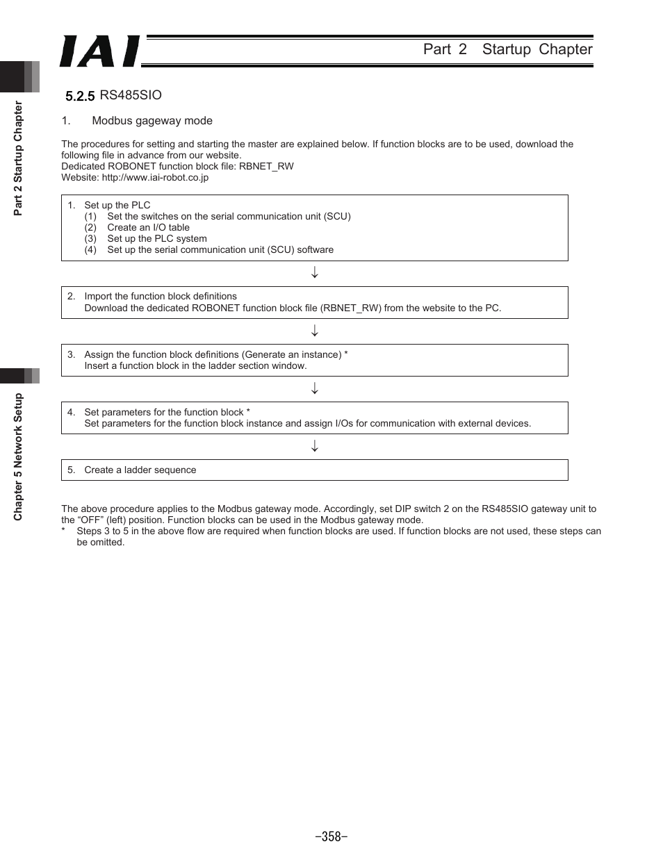 Part 2 startup chapter | IAI America REXT User Manual | Page 358 / 443