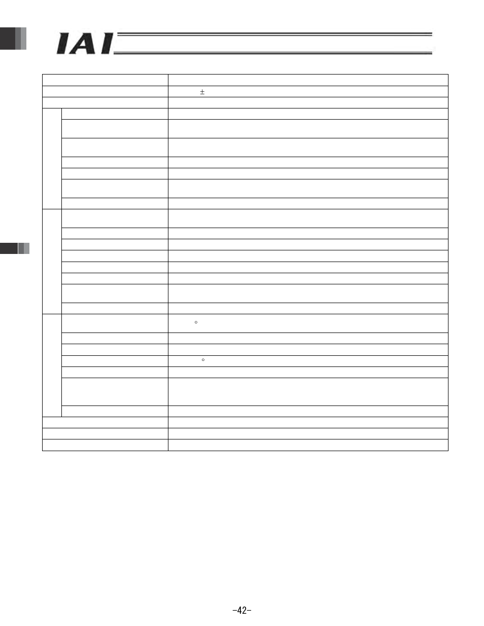 Part 1 specification | IAI America REXT User Manual | Page 42 / 443