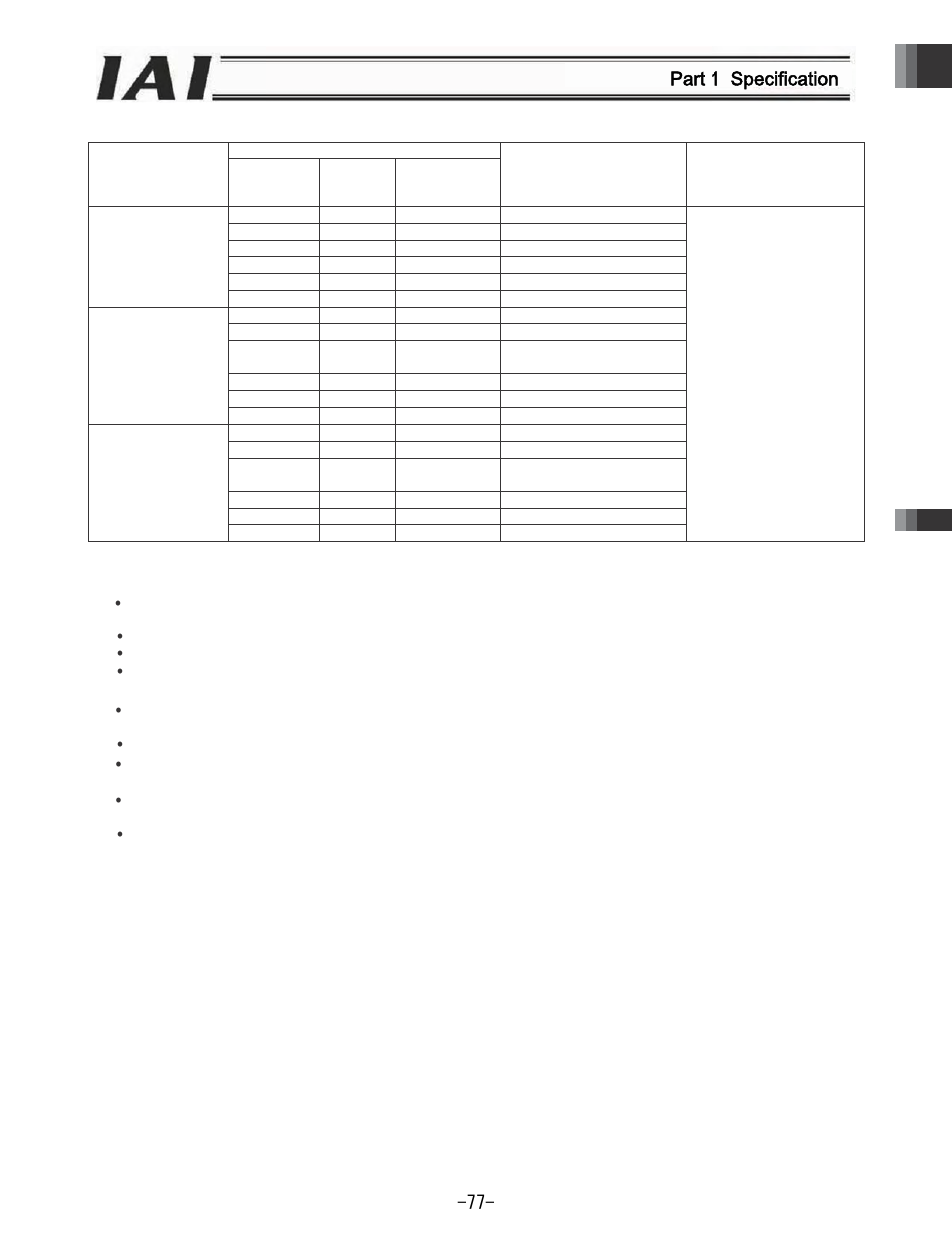 Part 1 specification | IAI America REXT User Manual | Page 77 / 443