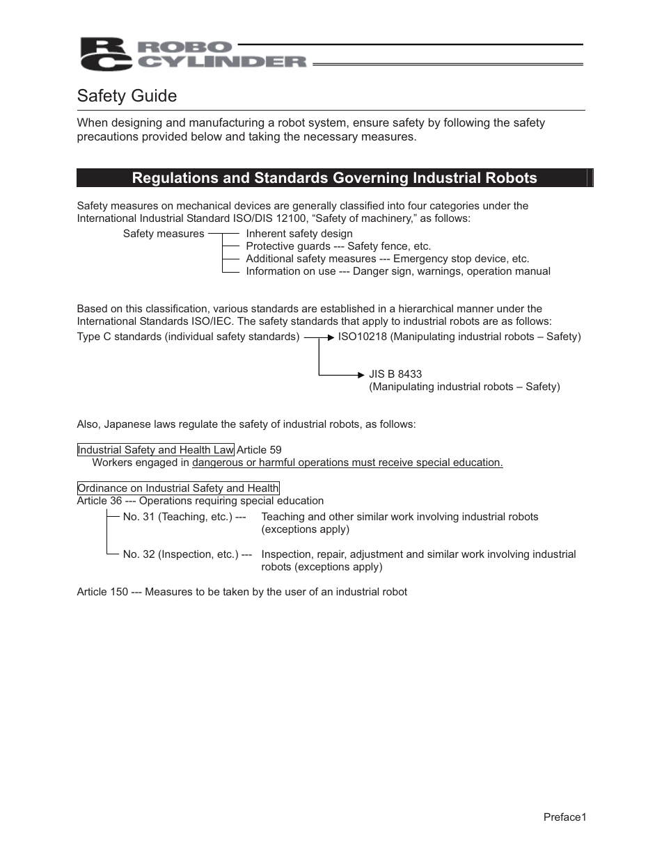 Safety guide | IAI America PCON-ABU User Manual | Page 11 / 60