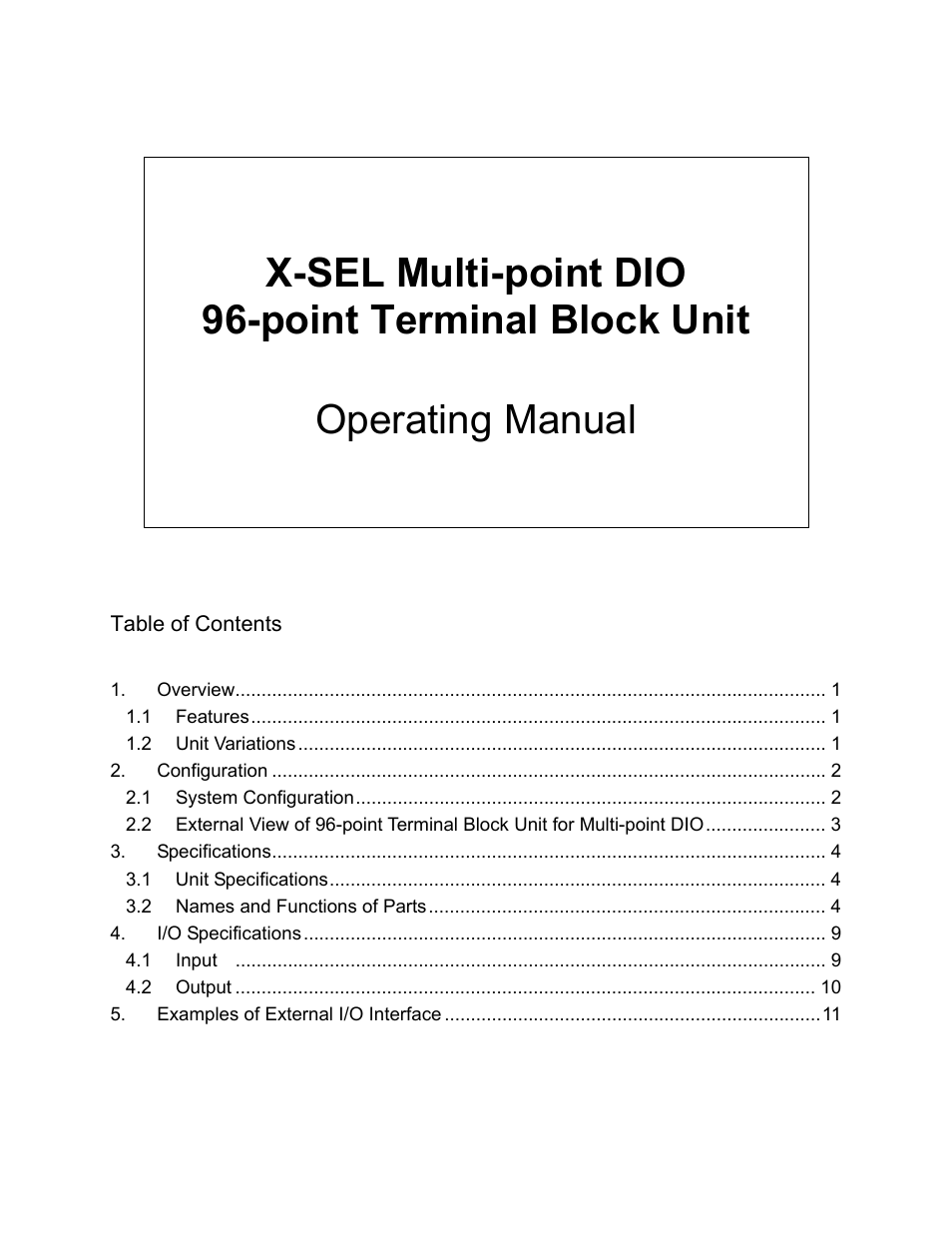 IAI America TU-MA96-P User Manual | 15 pages