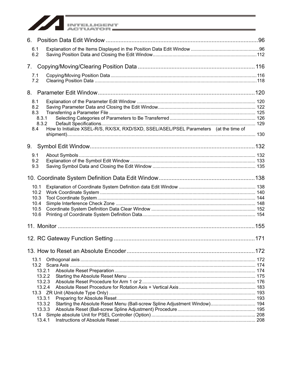 IAI America IA-101-X-USBMW User Manual | Page 5 / 248