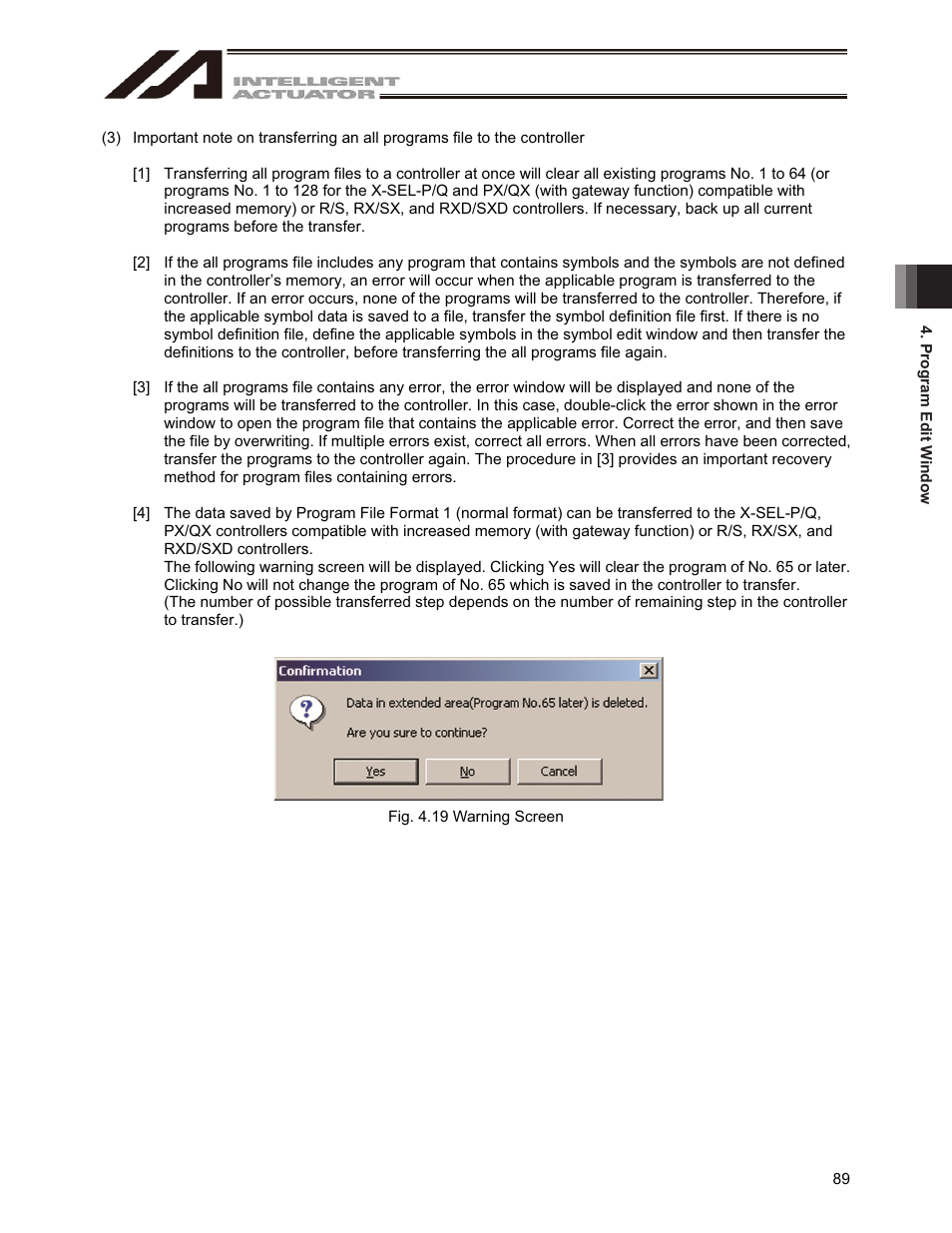 IAI America IA-101-X-USBMW User Manual | Page 97 / 248