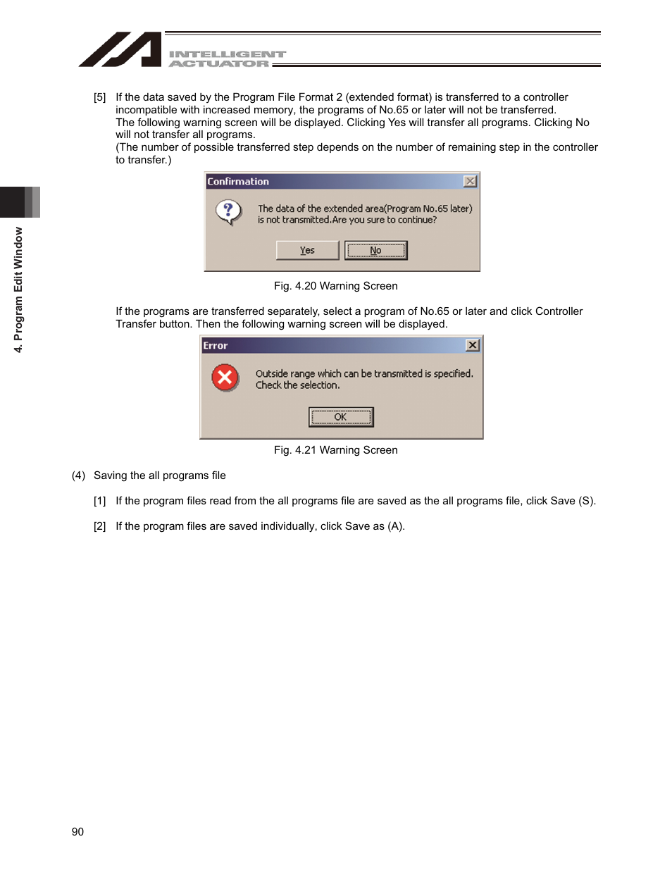IAI America IA-101-X-USBMW User Manual | Page 98 / 248