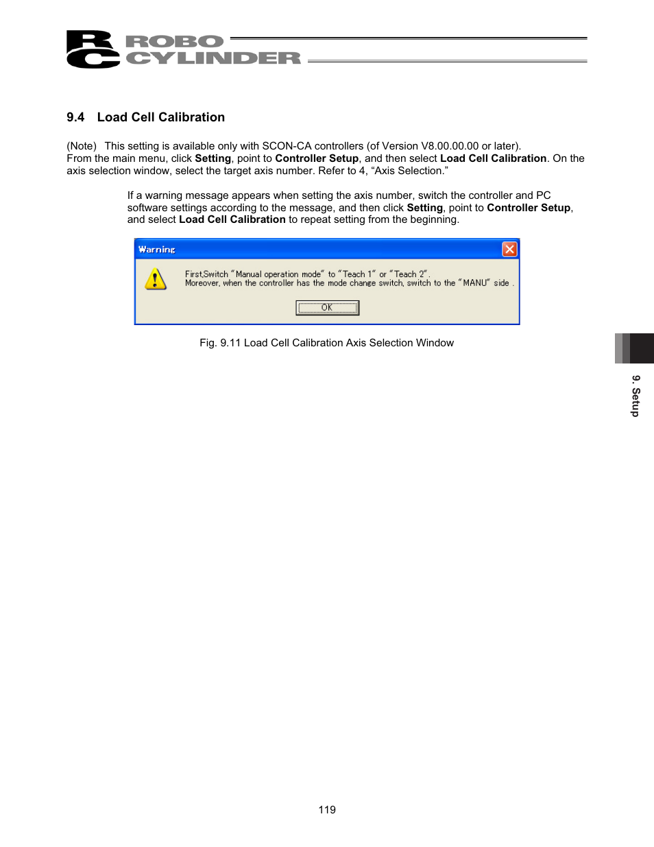 4 load cell calibration | IAI America RCM-101-USB User Manual | Page 131 / 264