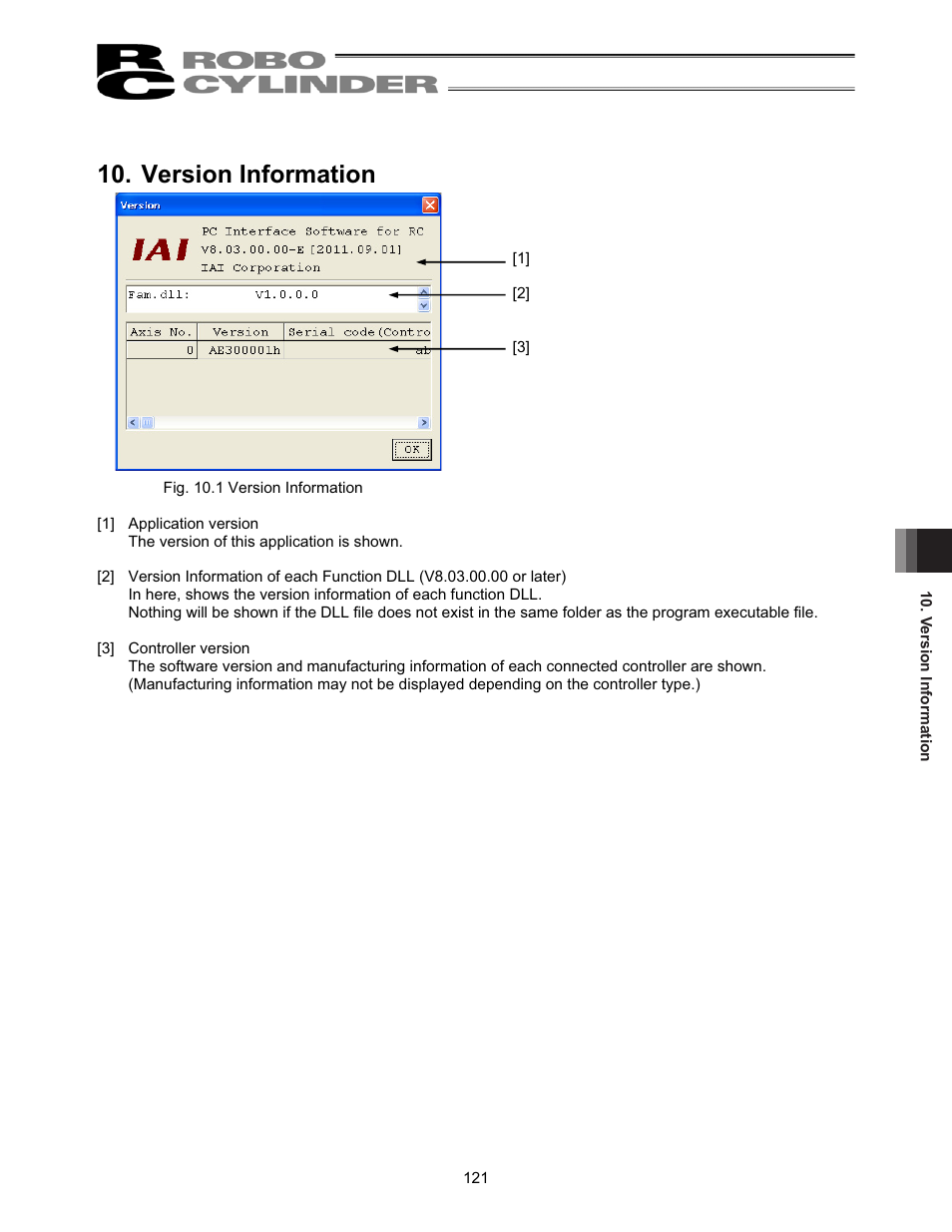 Version information | IAI America RCM-101-USB User Manual | Page 133 / 264