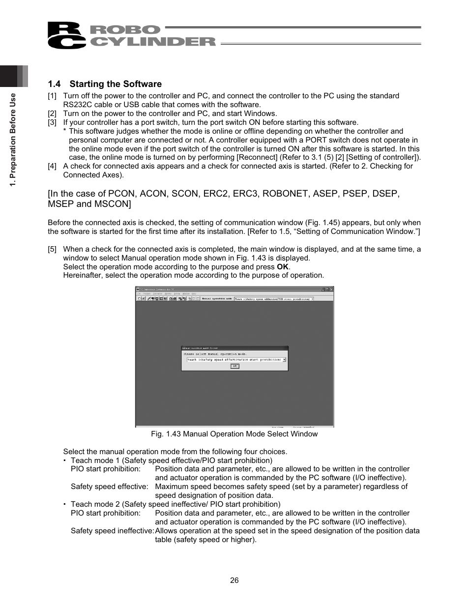 4 starting the software | IAI America RCM-101-USB User Manual | Page 38 / 264