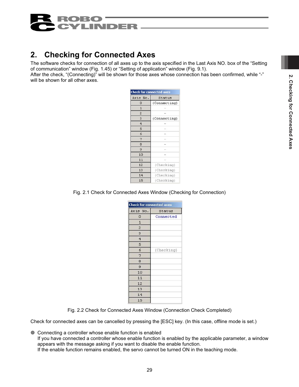 Checking for connected axes | IAI America RCM-101-USB User Manual | Page 41 / 264