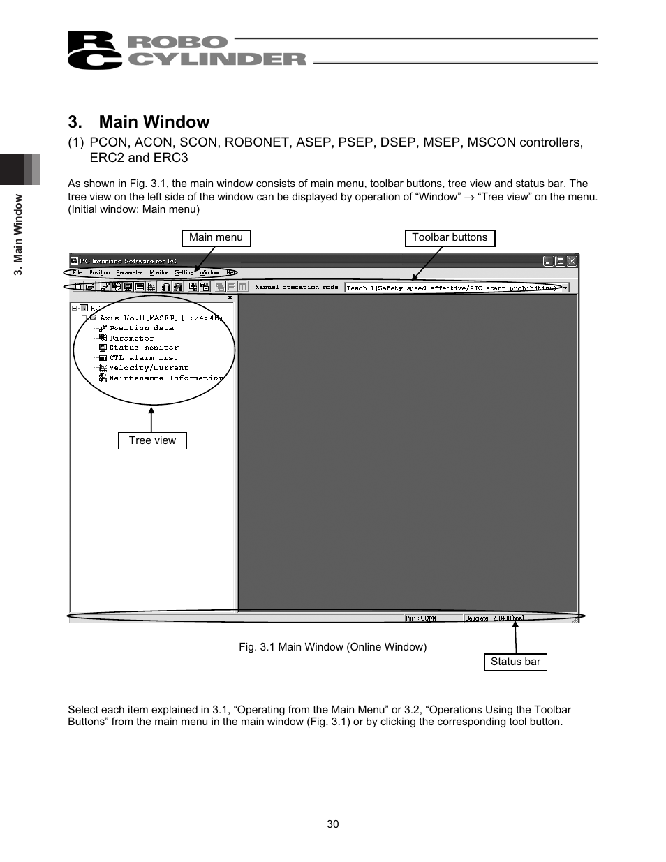 Main window | IAI America RCM-101-USB User Manual | Page 42 / 264