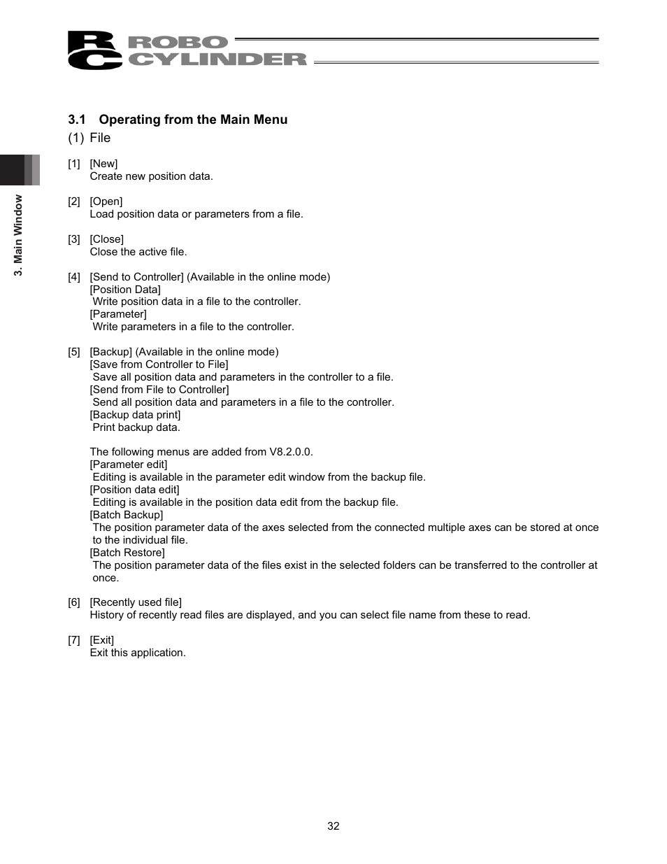1 operating from the main menu | IAI America RCM-101-USB User Manual | Page 44 / 264