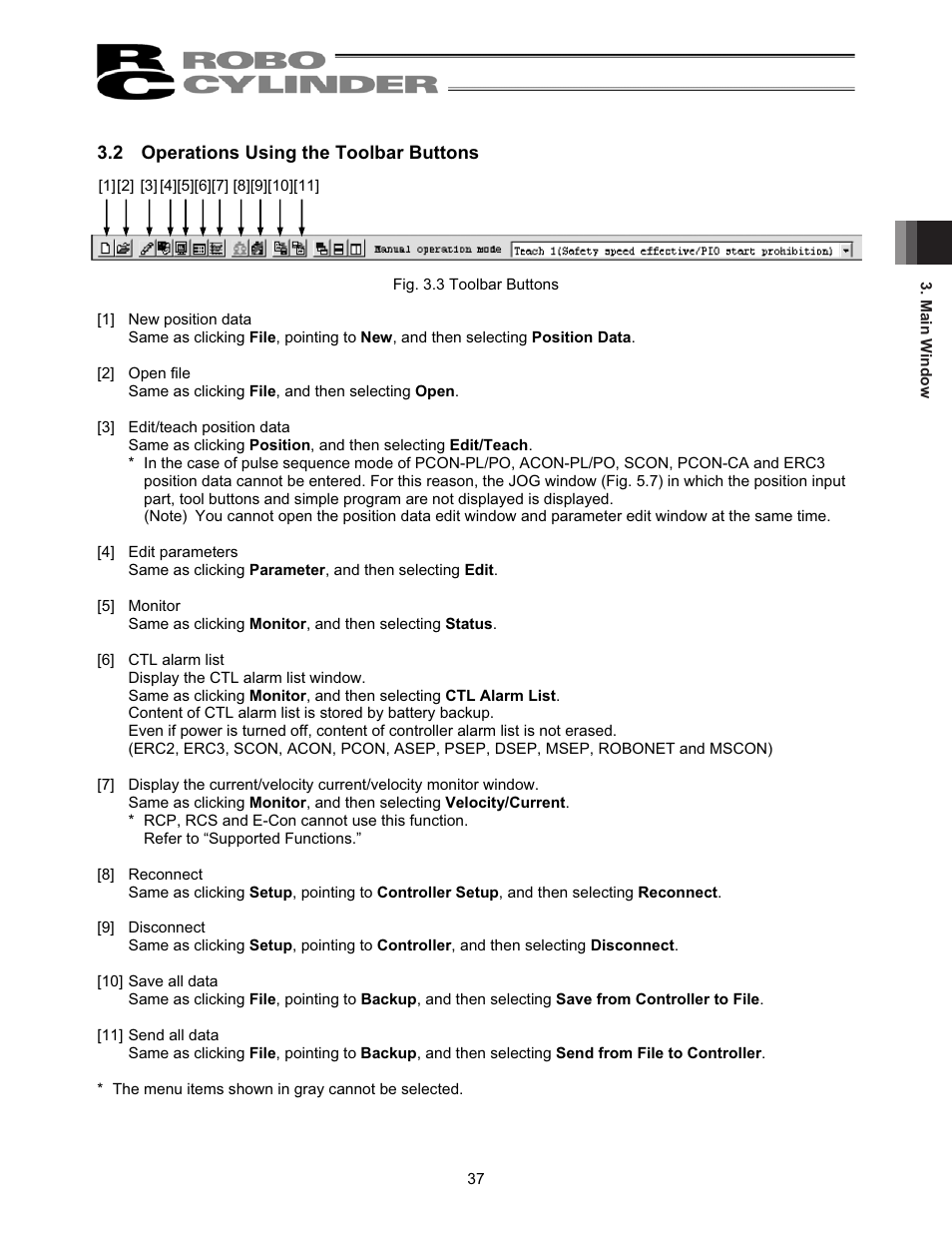 2 operations using the toolbar buttons | IAI America RCM-101-USB User Manual | Page 49 / 264
