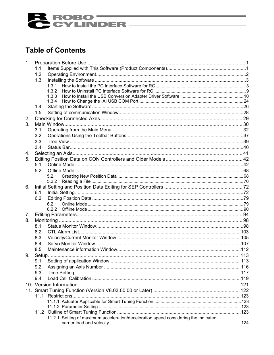 IAI America RCM-101-USB User Manual | Page 9 / 264