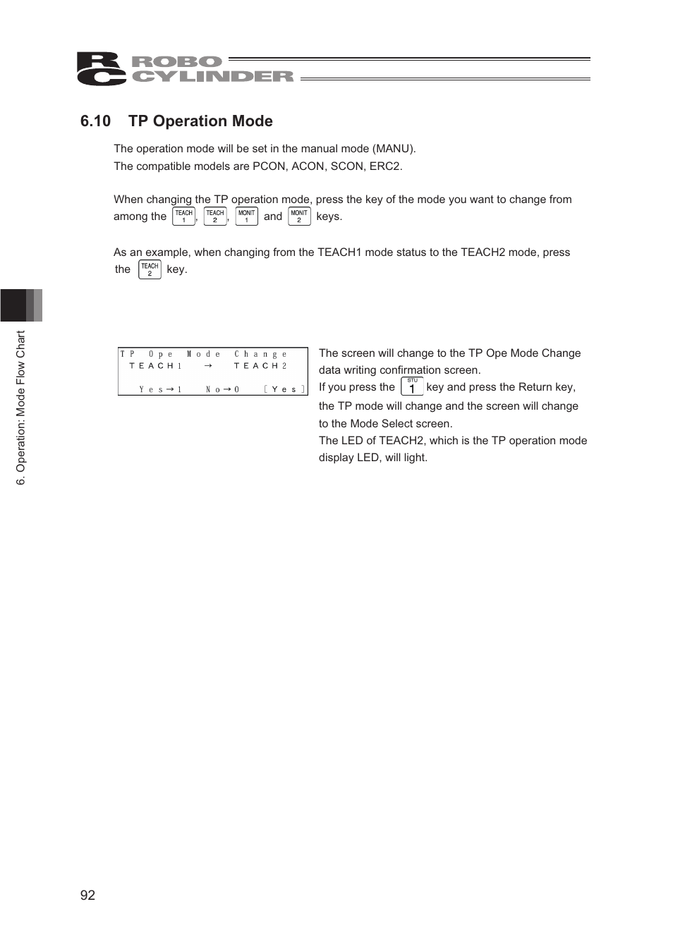 10 tp operation mode | IAI America CON-TG User Manual | Page 102 / 114