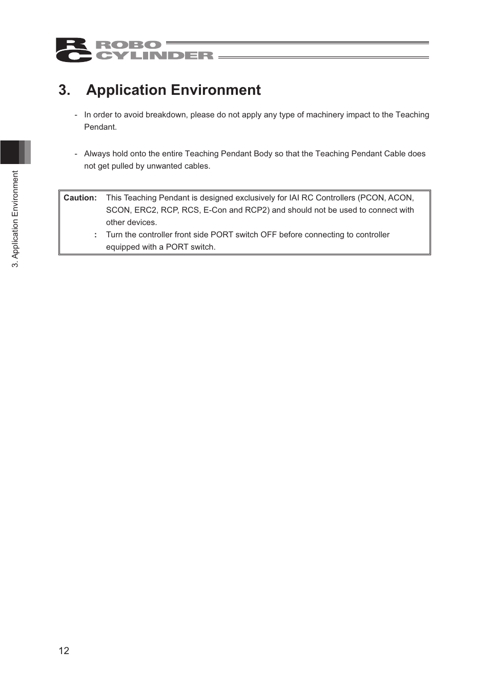 Application environment | IAI America CON-TG User Manual | Page 22 / 114