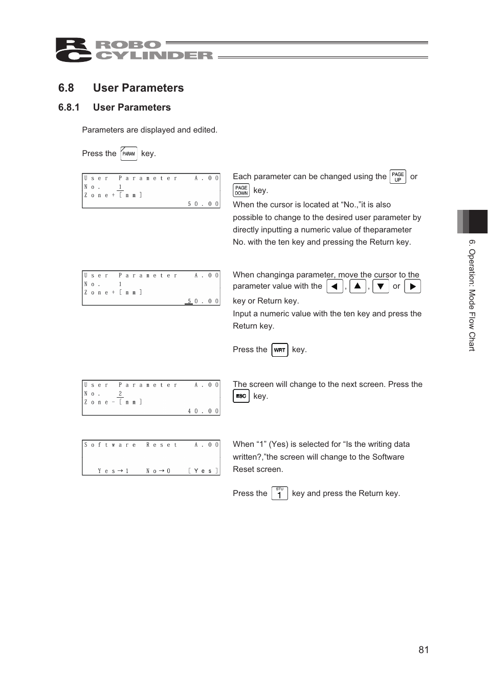 8 user parameters | IAI America CON-TG User Manual | Page 91 / 114
