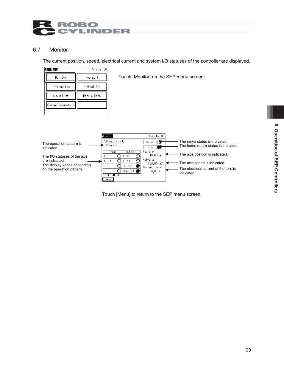 7 monitor, 6 monitor | IAI America CON-PG User Manual | Page 105 / 226