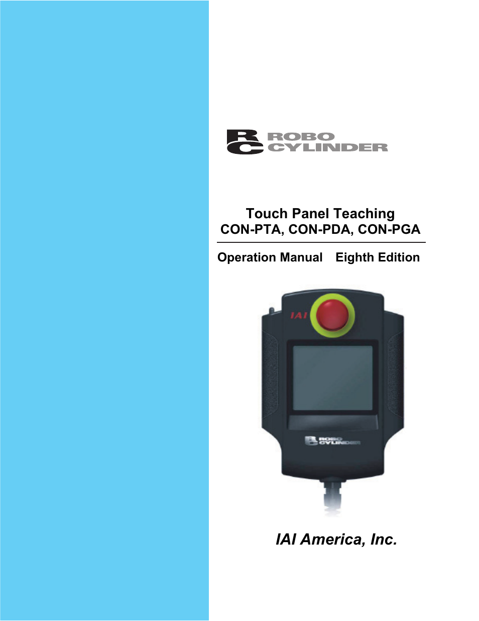 IAI America CON-PGA User Manual | 250 pages
