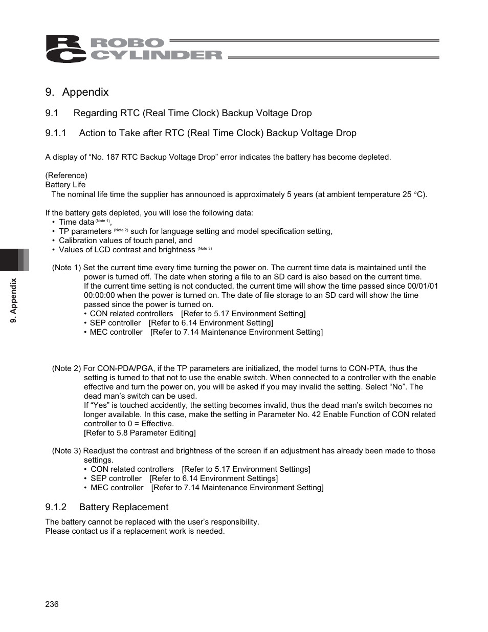 Appendix | IAI America CON-PGA User Manual | Page 244 / 250