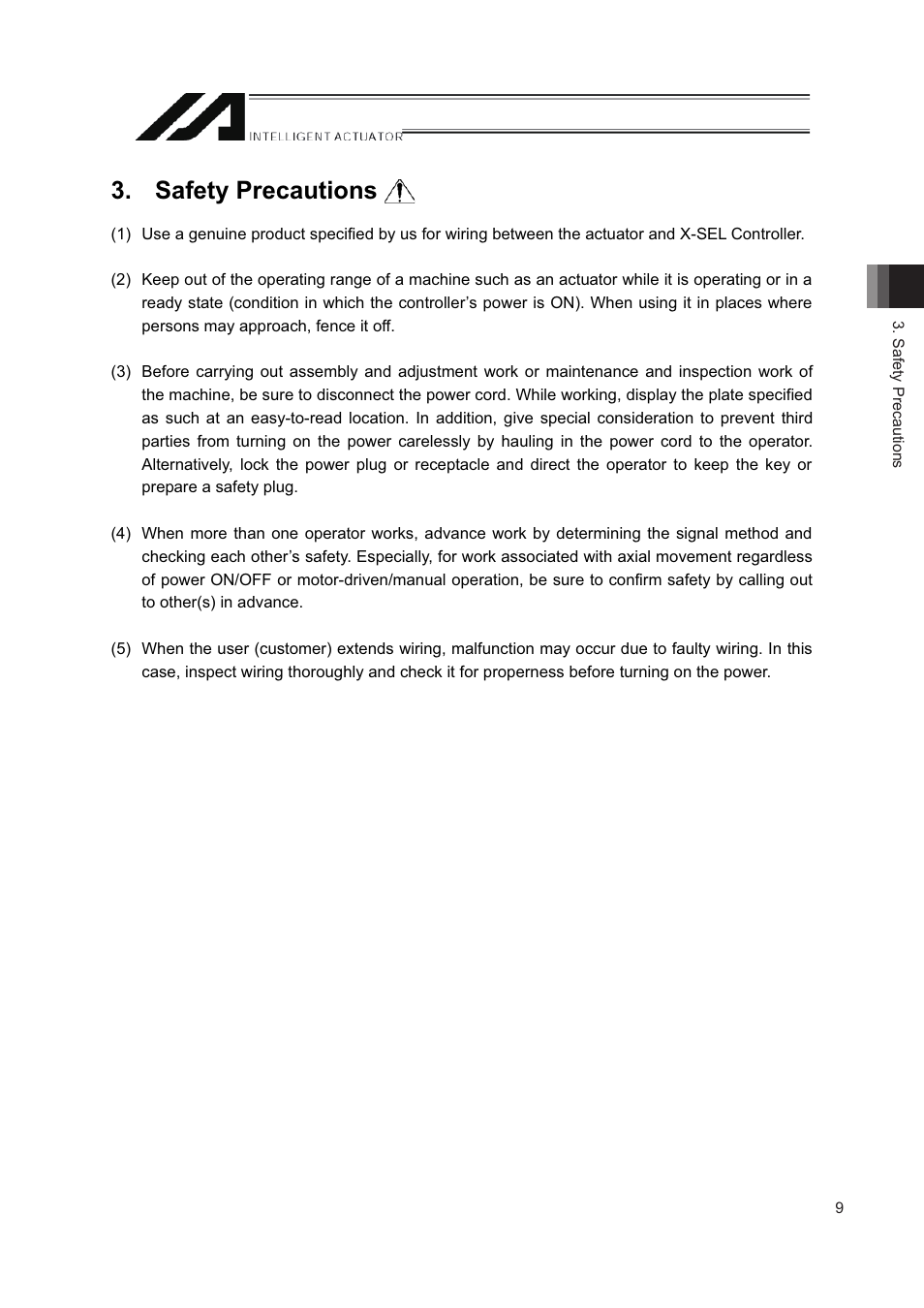 Safety precautions, Forward, Before use | F @b | IAI America IA-T-XD User Manual | Page 17 / 150