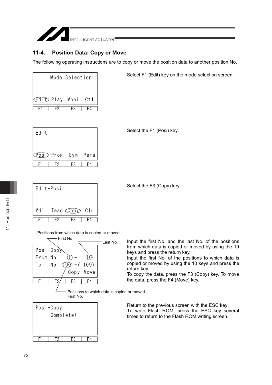 4. position data: copy or move | IAI America IA-T-XD User Manual | Page 80 / 150