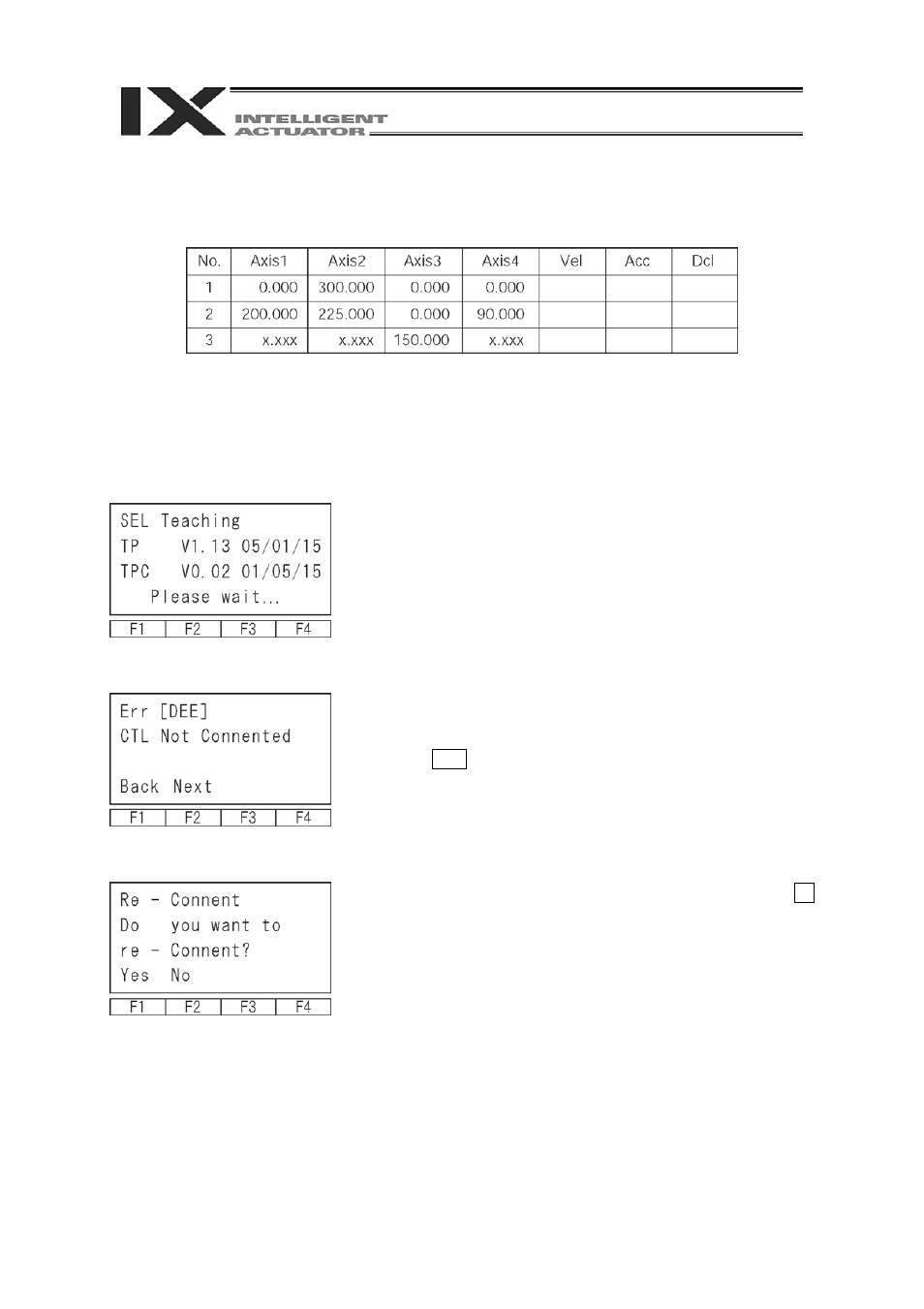 1. creation of position data | IAI America IA-T-XD User Manual | Page 21 / 151