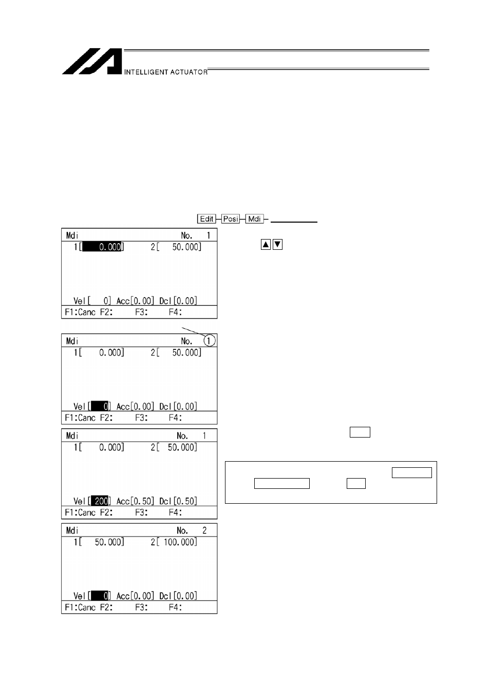 Position editing | IAI America IA-T-XA (ANSI standard CE mark agreement) User Manual | Page 55 / 143