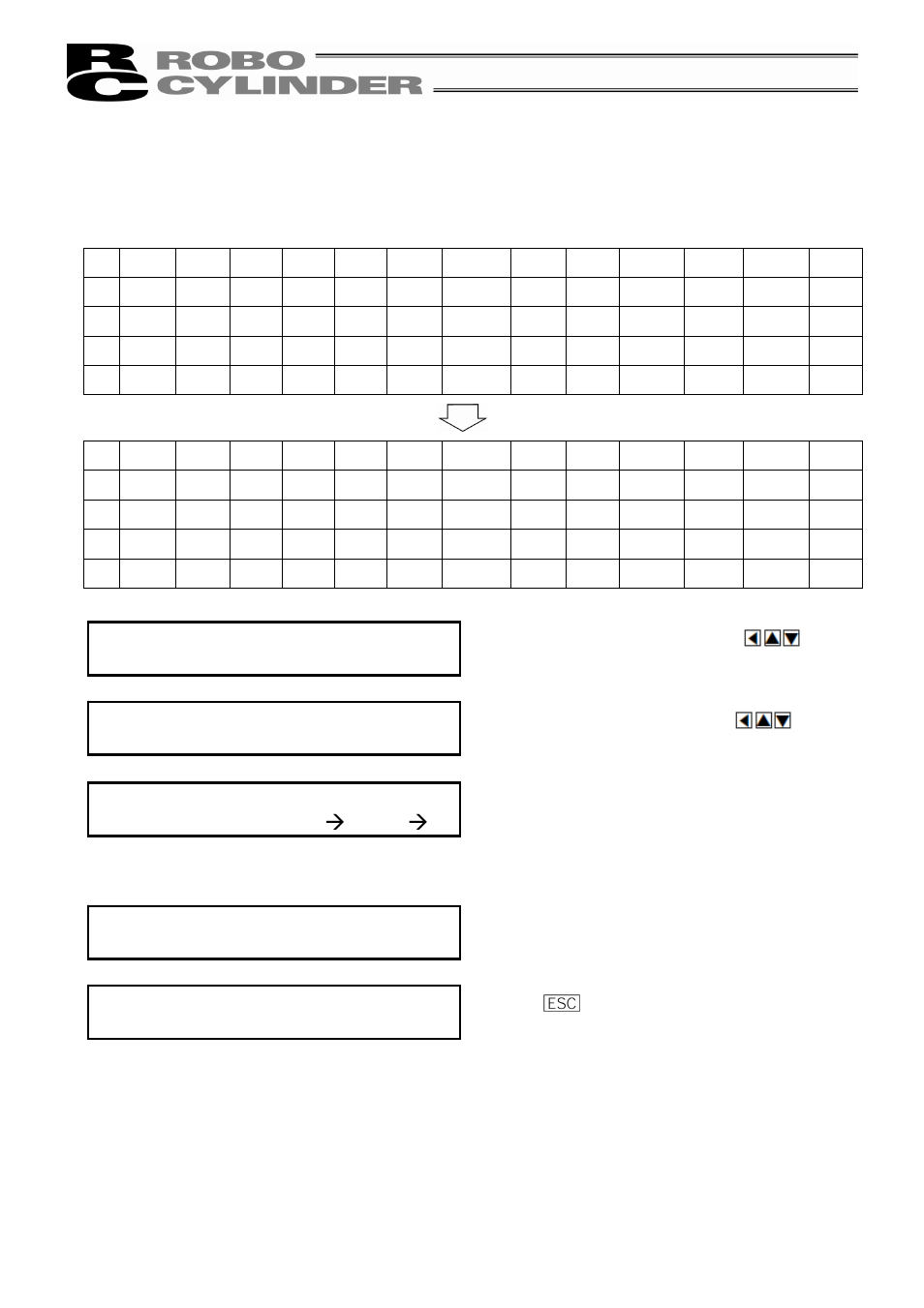 Edit/teach a. 00 * all clear, Slct mode a. 00 * edit/teach, All clear? a. 00 y æ 1 n æ 0 | IAI America RCM-P User Manual | Page 43 / 68