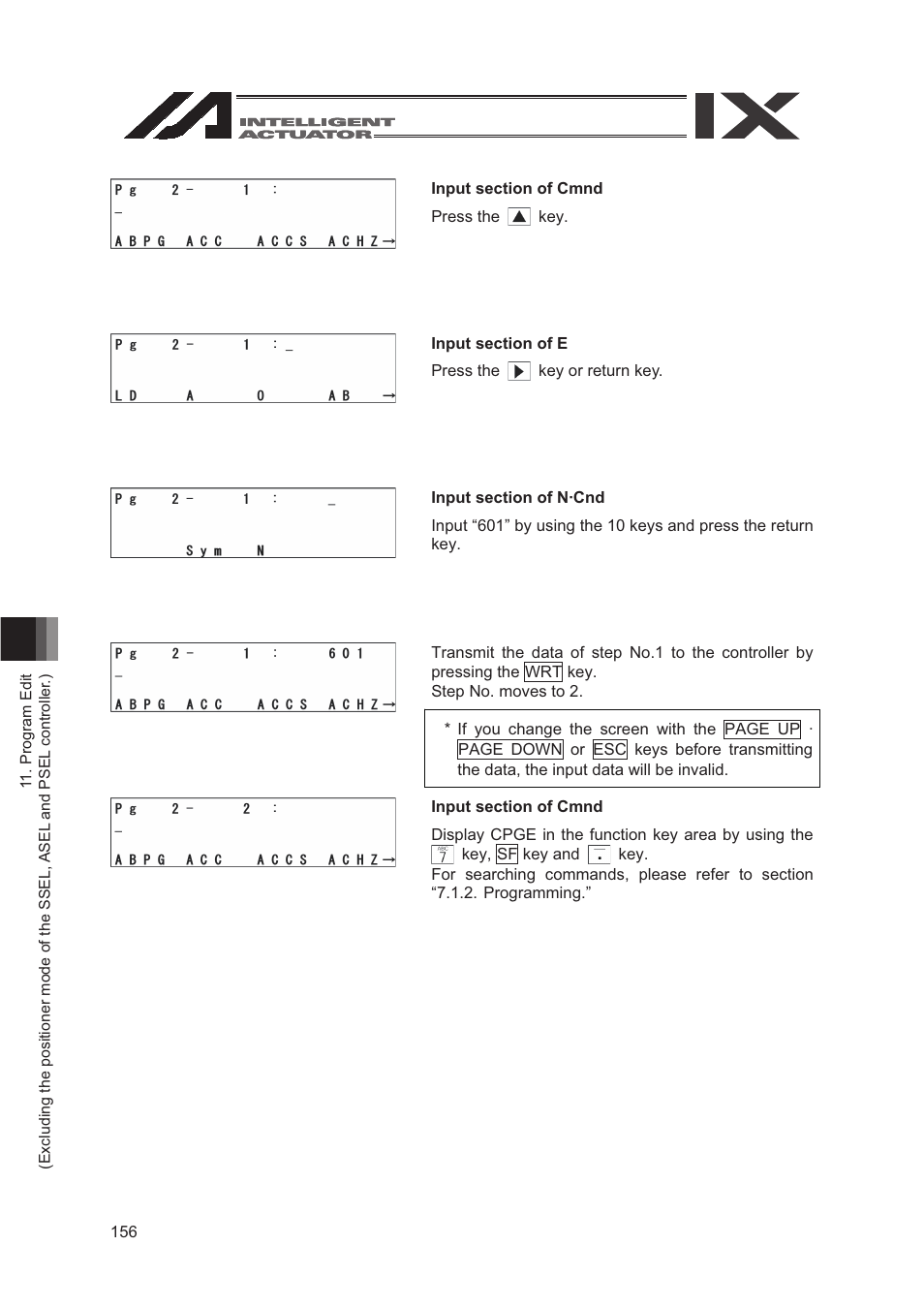 IAI America SEL-TG User Manual | Page 174 / 314