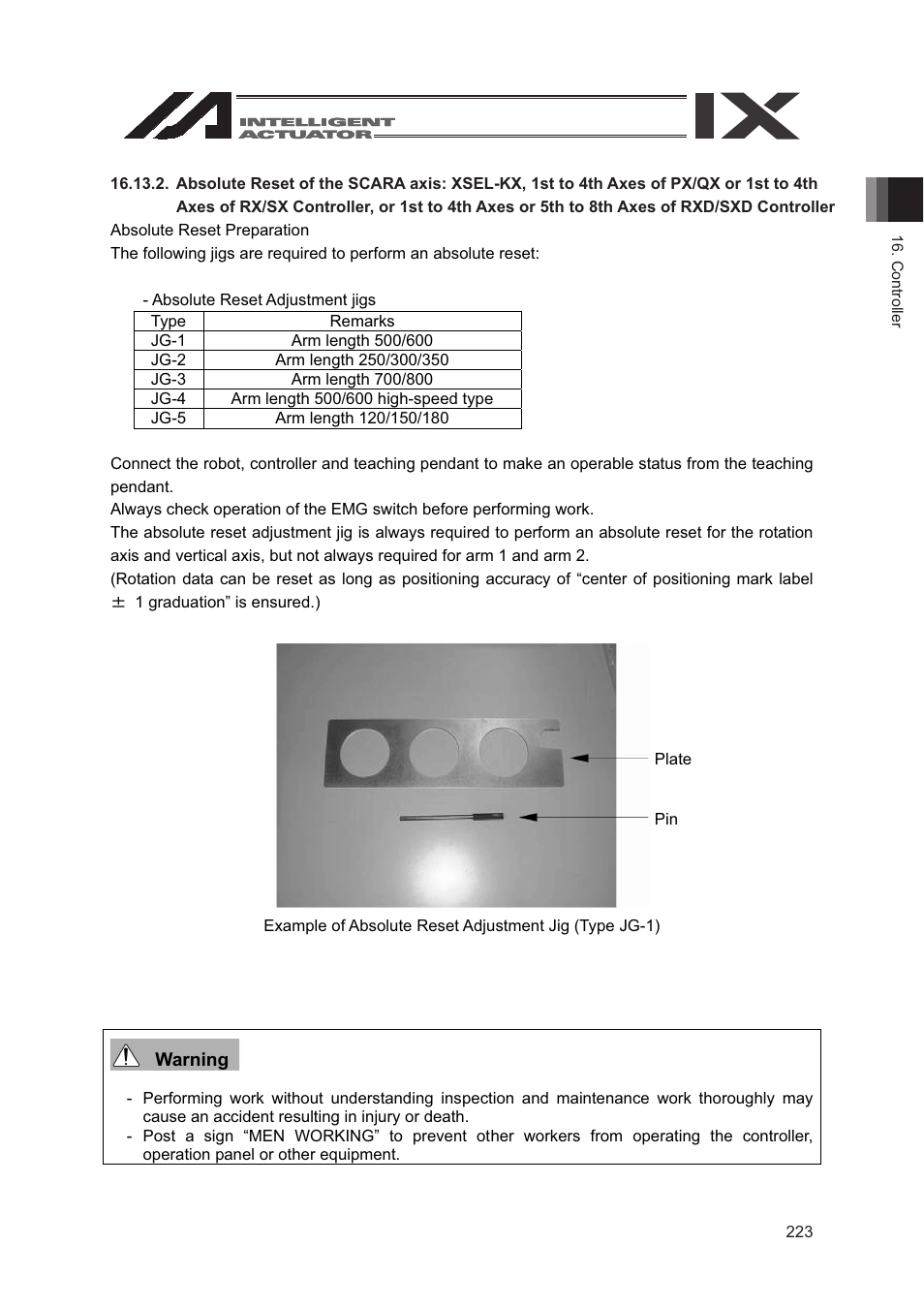 IAI America SEL-TG User Manual | Page 241 / 314