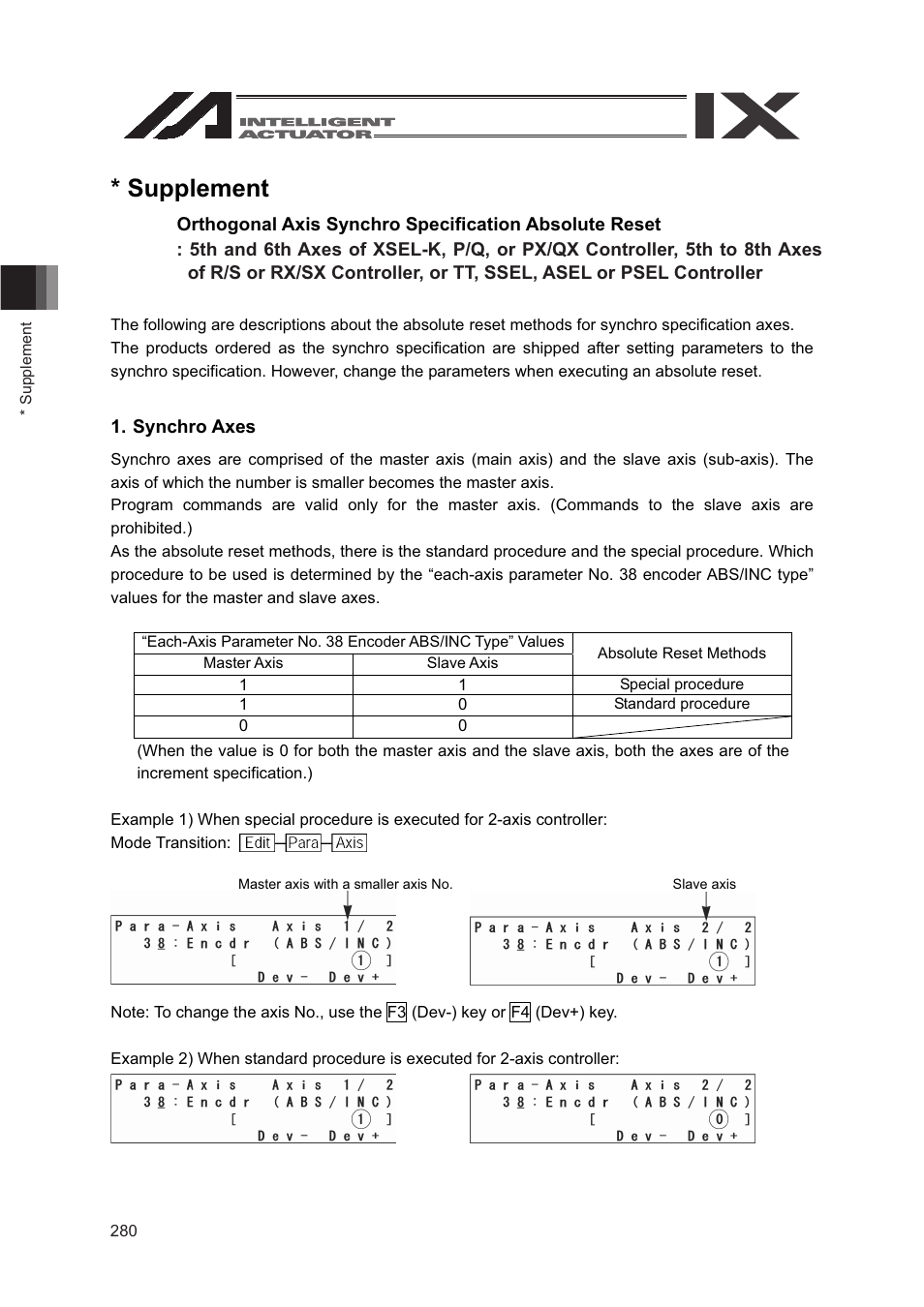 Supplement, Synchro axes | IAI America SEL-TG User Manual | Page 298 / 314