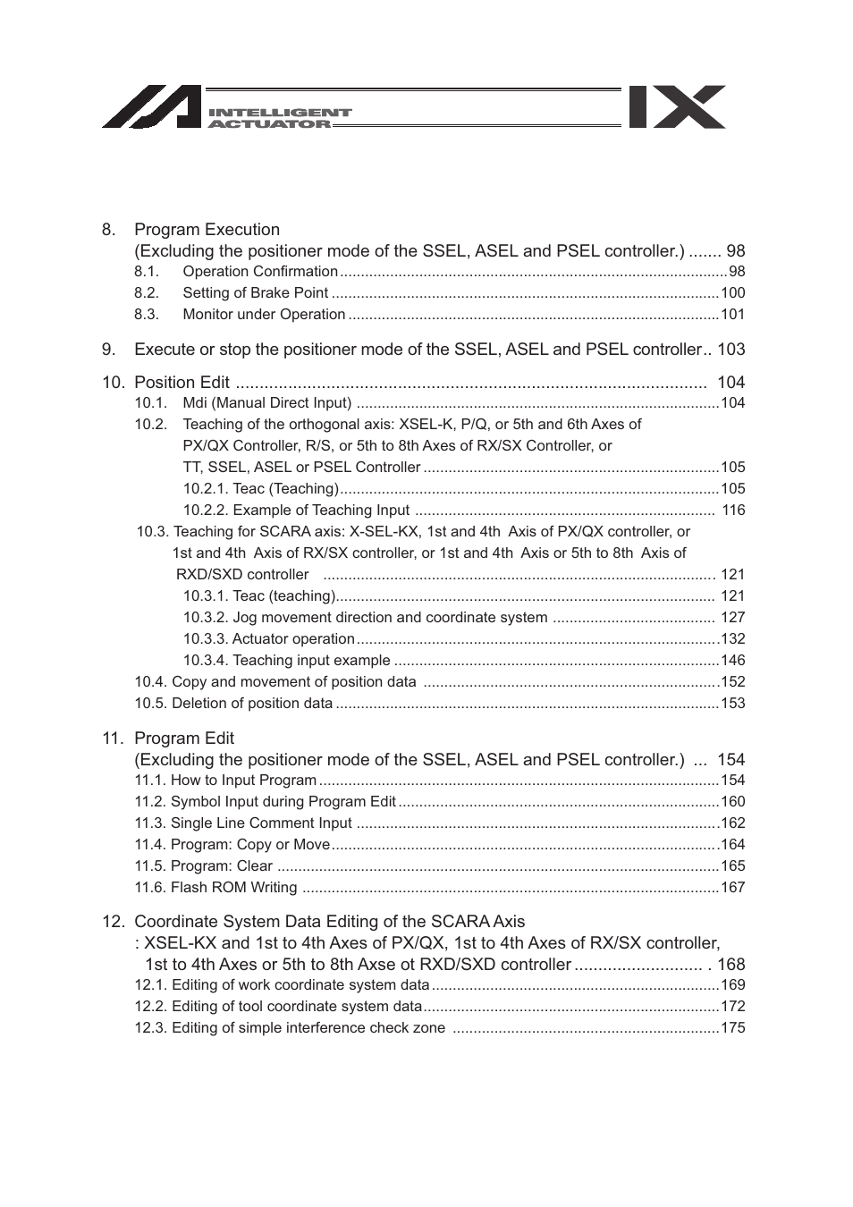 IAI America SEL-TG User Manual | Page 8 / 314