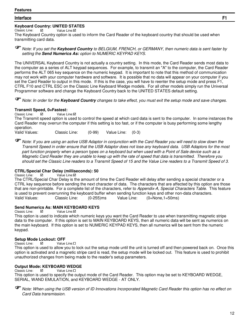 ID Innovations Classic Line Series Magnetic Stripe Readers User Manual | Page 12 / 35