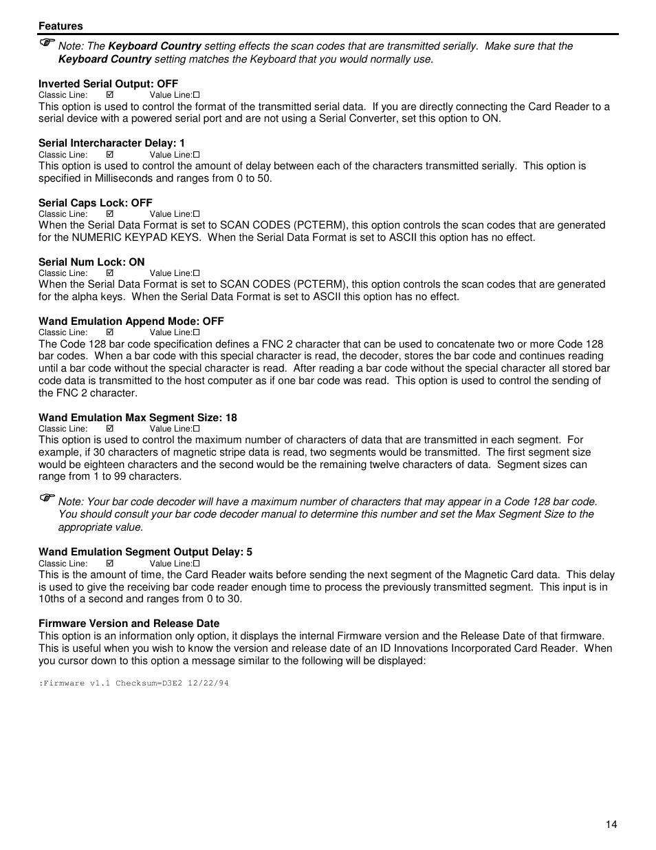ID Innovations Classic Line Series Magnetic Stripe Readers User Manual | Page 14 / 35