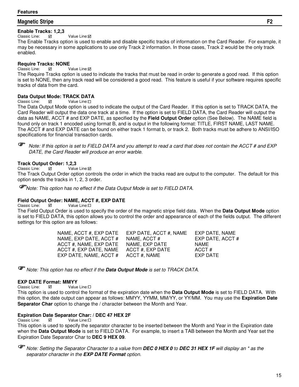ID Innovations Classic Line Series Magnetic Stripe Readers User Manual | Page 15 / 35