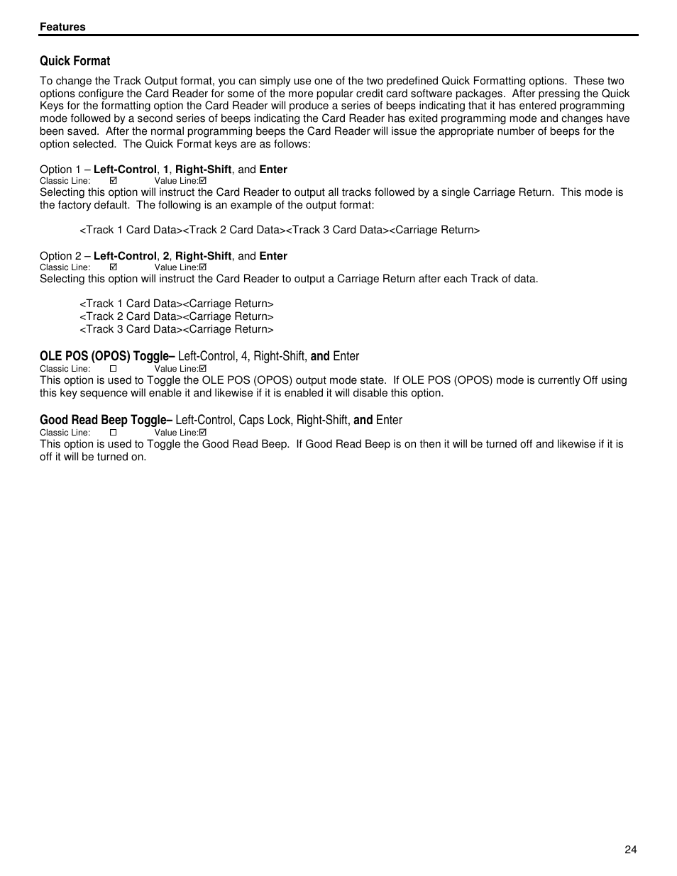 ID Innovations Classic Line Series Magnetic Stripe Readers User Manual | Page 24 / 35