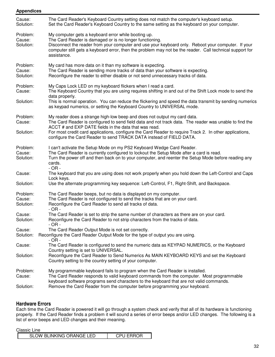 ID Innovations Classic Line Series Magnetic Stripe Readers User Manual | Page 32 / 35