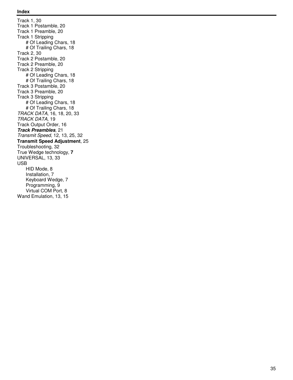 ID Innovations Classic Line Series Magnetic Stripe Readers User Manual | Page 35 / 35