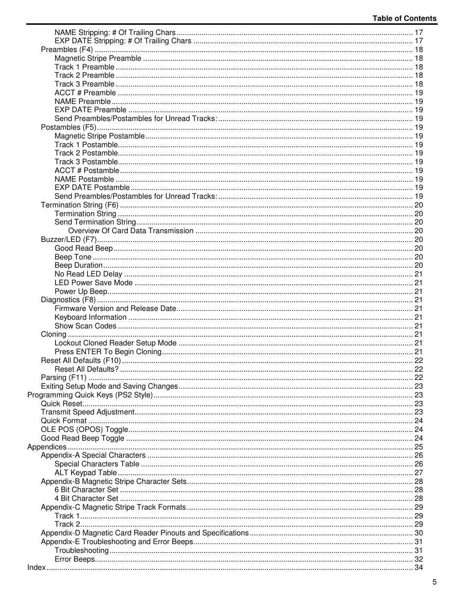 ID Innovations Classic Line Series Magnetic Stripe Readers User Manual | Page 5 / 35