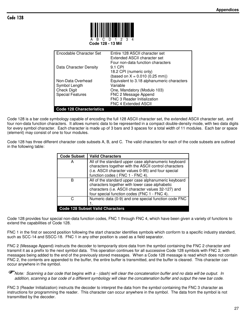 ID Innovations Bar code Slot Reader - Visible Red and Infra Red User Manual | Page 27 / 38