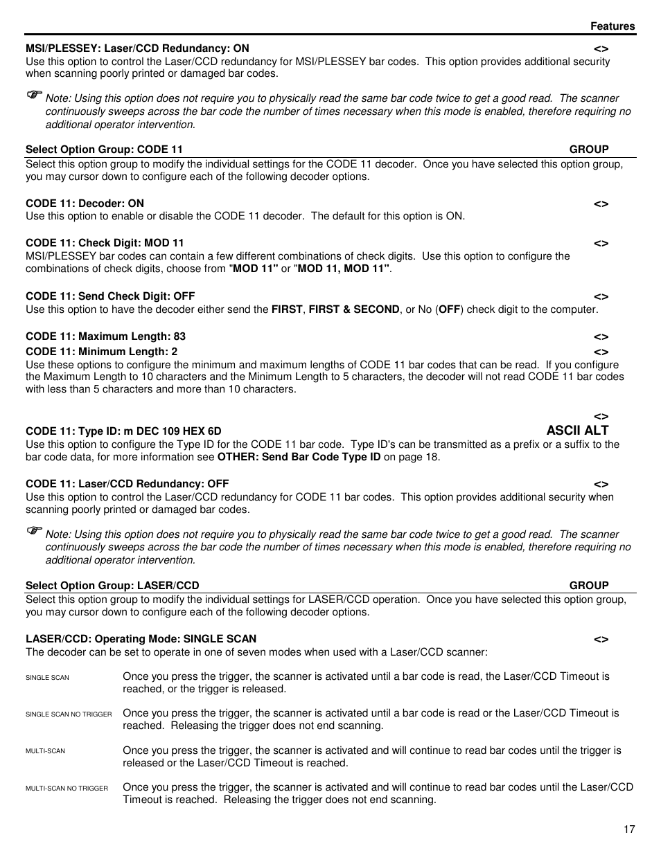 ID Innovations Bar code Mini Decoder User Manual | Page 17 / 52