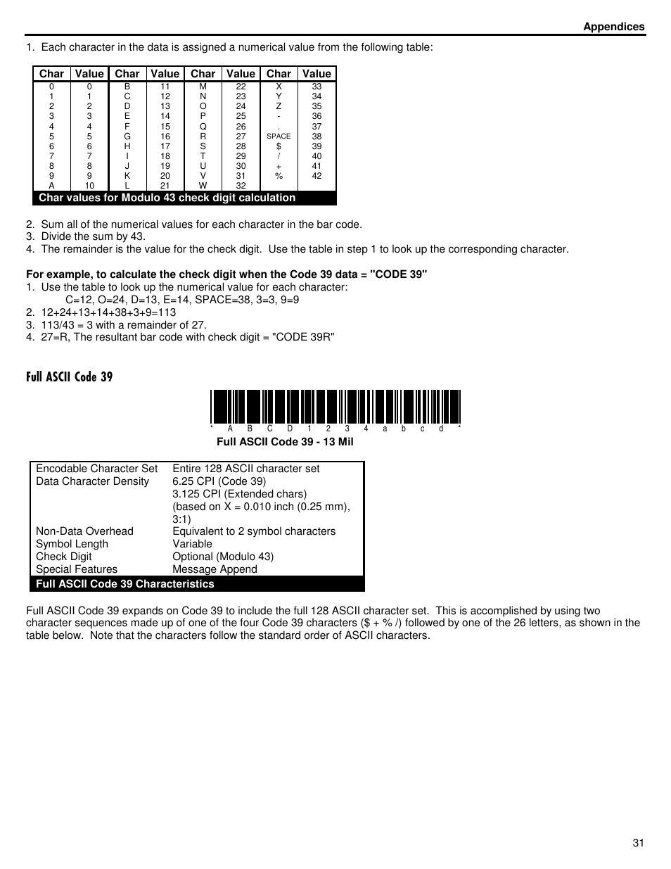 Xoo$6&,,&rgh | ID Innovations Bar code Mini Decoder User Manual | Page 31 / 52