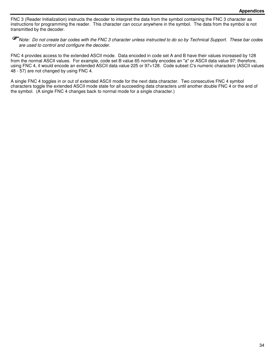 ID Innovations Bar code Mini Decoder User Manual | Page 34 / 52