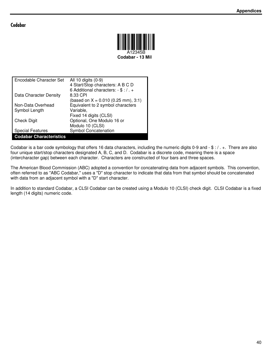 ID Innovations Bar code Mini Decoder User Manual | Page 40 / 52